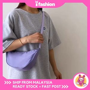 iFASHION 2056 READY STOCK Crossbody Bag Lightweight Small Nylon Shoulder Bag Versatile Armpit Bag