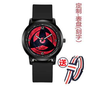 Hua Li Han Waterproof Quartz Watch with Rubber Strap Neutral Brand Alloy Case Ordinary Glass Mirror 40mm Dial Diameter