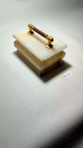 (BISA COD) TEMPAT PERHIASAN BENTUK PERSEGI PANJANG MARMER 15 x 10 x 6.5 cm - KOTAK AKSESORIS MURAH