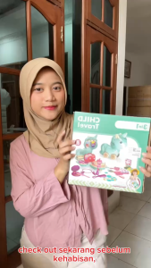 Mainan Anak 38PCS CHILD TRAVEL /35PCS SUPERMARKET 8024-8027 Mainan kasir Makeup Bag Anak Mainan Anak Perempuan - Mainan Anak Laki Laki