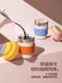 Chakolab Ceramic Inner Stainless Steel Insulated Water Bottle Portable Mini Cute Female Version Coffee Cup for Daily Use. 