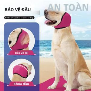 Mũ Chống Ồn Cho Chó Bảo Vệ Tai Giảm Lo Âu Đồ Dùng Chăm Sóc Thú Cưng