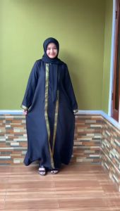 DRESS ABAYA FULL RENDA ARABIAN DUBAI MUSLIM WANITA TURKEY / ABAYA FULL RENDA / GAMIS DEWASA 2025