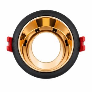 JOYINLED GU10 MR16 Downlight Frame 63mm Cutout Recessed Spotlight Holder Round Ceiling Lamp Fixture Trim Ring 1/10PCS Black Gold