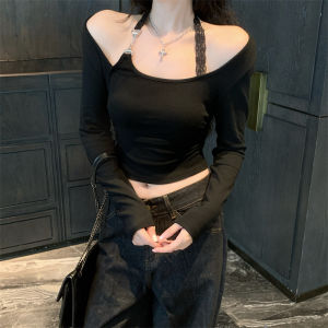 เสื้อชั้นในผู้หญิงแขนกุดผ้าลูกไม้รูดคอเสื้อชั้นในผู้หญิงฤดูใบไม้ร่วง/ฤดูหนาวแบบสวมไหล่ แขนยาว ทรงเข้ารูป เสื้อชั้นในผู้หญิง