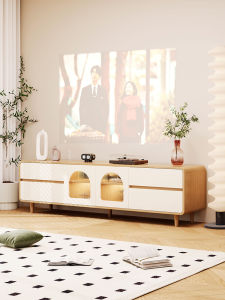 High-leg Wooden TV Cabinet Storage