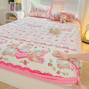 Dansunreve Floral/Cartoon Bed Sheet Queen/King Bedsheet Mattress Protector Pillowcase