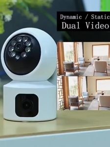 V380 Pro Dual Lens CCTV Wireless 360° Monitoring Full HD Jarak Jauh Lewat HP Two Way Audio Kamera