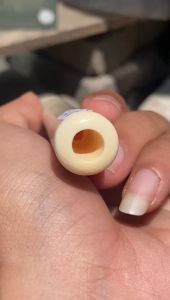 Pipa GG Asli Lokal Bulat Lengkung Panjang 13cm Mulus