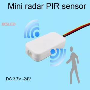 Microwave Sensor Switch Light Control 360° Radar 12V/24V DC 3A Through Wall 25CM Auto On/Off Hidden Mount