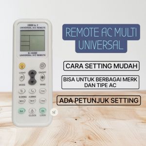 Remot Remote AC UNIVERSAL (Sharp LG Polytron Samsung)