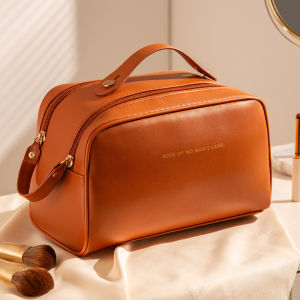 Muji Large Capacity Cosmetic Bag Female Portable New High-End Travel Waterproof Skin Care Products Personal Hygiene Bag