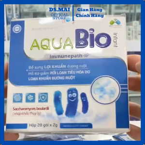 Men Vi Sinh AQUA BIO INFANT Giảm Rối Loạn Tiêu Hóa Do KSinh Giảm Nhanh Tiêu Chảy Hộp 20 gói