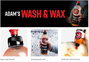Adams Polishes Wash & Wax Shampoo (1 Gallon)