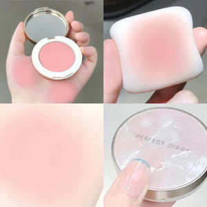 ✬Perfect Diary Blush 01 High-gloss Three-in-One Naked Powder Natural Lasting One-piece Plate genuine goods official website☆