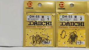 DAIICHI KANTUKI CHINU BLACK NICKEL FISHING HOOK ( DH-55 )