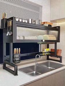 MOROSO✨ข้อเสนอพิเศษ✨ชั้นวางจานสแตนเลส ชั้นวางอ่างล้างจานในครัว กว้าง 65/85/95ซม ชั้นวางจาน ชั้นเก็บของในครัว หนาและจะไม่ล้ม กันน้ำและปราศจากสนิม กรองน้ำเพื่อป้องกันการเจริญเติบโตของแบคทีเรีย