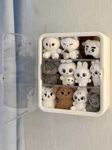 Hộp Trưng Bày Đồ Chơi Búp Bê Cotton 10cm Hộp Đựng Đồ Chơi Bùp Bọ Ma Ti Hộp Đựng Đồ Chơi Hoạt Hình Plushie Hộp Đựng Đồ Chơi Figurine