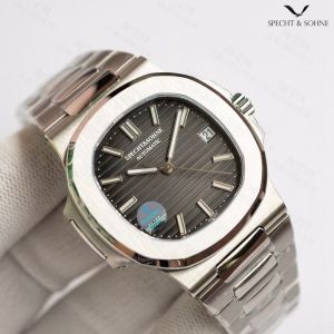 ธุรกิจหรูหรานาฬิกากลไกอัตโนมัตินําเข้า Core สแตนเลสสตีลปฏิทิน Night Light High End Nautilus นาฬิกา