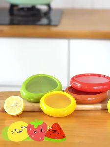 1/4 Hộp Đựng Thực Phẩm Silicon Giữ Tươi Hộp Đựng Rau Củ Quả Bơ Cà Chua Chanh Hành - Dụng Cụ Bảo Quản Thực Phẩm