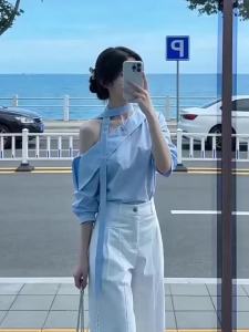 SENWA | Unique Beautiful Off-Shoulder Small Sized Summer Shirt