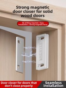 Magnetic Door Latch for Improperly Closing Doors Strong Magnet No Drilling Door Catch