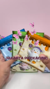 Pouch Ziplock Kartun Pinguin UK ± 12 x 17cm MIN. 4PCS  – Cocok untuk Hadiah & Jajanan Jakartapackaging