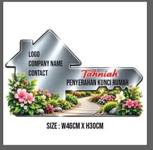 Large Custom House Key Mockup – New Home Handover & Key Presentation Prop