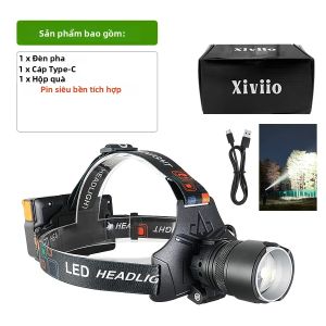 Đèn Pha Sạc Siêu Sáng 9900000000LM Đèn Pin Đội Đầu LED Công Suất Cao Có Cảm Biến Hồng Ngoại Để Câu Cá Săn Bắn Cắm Trại