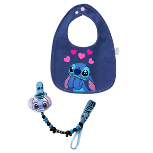 Disney | Kawaii Baby Apron Cartoon Cotton Apron Baby Bottle Holder for Boys and Girls Newborns Christmas Gift Apron Baby Gift Set