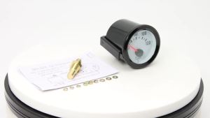 RYSJM | Black Shell White Backlight Car Water Temperature Gauge 52mm Temp Meter 40-120 Celsius With Water Temperature Sensor 10mm 