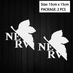 NERV Leaf Reflective Motorcycle Stickers Moto Motor Scooter Body Fuel Tank Windshield Helmet Fairing Vinyl Accessories Decals