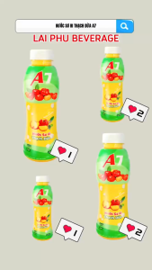 Nước Sơ Ri Thạch Dừa A7 450ml - Thùng 24 Chai