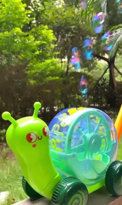Mainan Gelembung Siput Jalan – Snail Trolley Bubble Blower Lucu untuk Anak