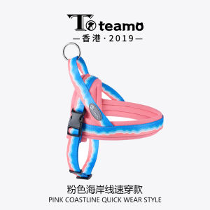 Toteamo Pet Harness Leash Set เลี่ยมเลี้ยงสุนัขแบบสะพายหลัง ทรงเสมาบัลลังก์ ขนาดใหญ่ กลาง ขนาดเล็ก สำหรับเลี้ยงสุนัข