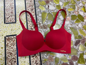 Thickened Seamless Bralette Womens V-shaped Gathered Chest Underwear Large Size Appearance Enhancing Breathable Nylon Fabric