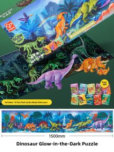 Hape | Educational Intelligent Night Light Dinosaur Puzzle