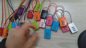 Luggage Steel Wire Lock Zinc Alloy Cable Combination Lock 3-digit Anti-theft Lock Bag Padlock Backpack For Bag