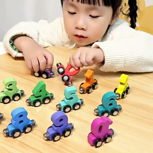 NIKO Magnetic Train Digita Toys Early Educational Toys Number Learning Assembly Toys For Kids Boys Girls Gifts