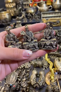 Decor Mini Tượng Tam Thanh Đạo Giáo Cỡ Nhỏ Bằng Đồng Thau Tượng Đồng Nhỏ Trang Trí Thờ Tự - Đồ Đồng Thuận Tâm