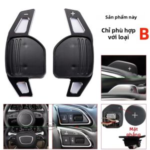 Miếng Dán Mở Rộng Cần Số DSG Trên Vô Lăng Xe Hơi Cho Audi A1 8X/A6 C7/Q3 8U/A7 2011-2018 A3 8V/A4 B8.5/A5/Q5 2012-2015 Chất Liệu Hợp Kim Nhôm