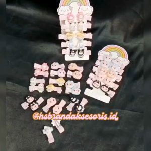 (1SET 2PCS) JEPIT RAMBUT LABUBU VIRAL / JEPIT RAMBUT SANRIO / JEPIT RAMBUT ANAK KARAKTER LUCU / LABUBU CUTE HAIR CLIP SANRIO / ABL9618