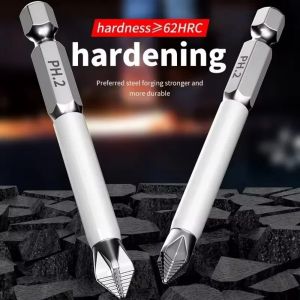 6pcs Non-Slip Magnetic Cross Head Shockproof Drill Bit High Hardness Hand Drill Bits for Electric Heavy Duty Impact Screwdrivers