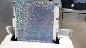 20 Tờ Giấy Dán Hình Kim Cương Holographic A4 Tự Dính Chống Thấm Nước 8.3x11.7 Inch Có Thể In Hình Hiệu Ứng Kính Vỡ Dùng Cho Thủ Công