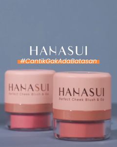 Hanasui Perfect Cheek Blush & Go 25gr -  Pink / Peach / Blush On Shimmer Natural