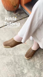 ONE LOVE HILDA SEPATU BUSTONG FLAT MULES WANITA