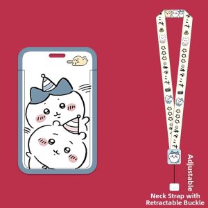 Cute Cartoon Chiikawa Little Eight Card Holder Lunch Card Student Campus ID Metro Bus Access Control One Card Horizontal Layout