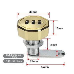 Khóa Kết Hợp Mã Số Kỹ Thuật Số Tủ Đựng Đồ Hộp Thư - Ngăn Kéo Tủ An Toàn Cho Gia Đình Và Văn Phòng