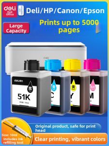 deli | Multifunctional Compatible Ink for Epson Canon HP Printers 4 Colors