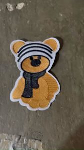 Miếng Sticker Thêu Ủi hình logo thương hiệu  cao cấp hình gấu